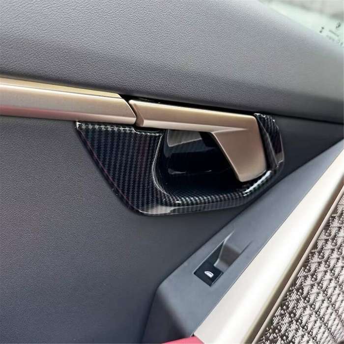 for 5 Series G60 2024 Inner Door Handle Bowl Cover Trim Decoration Interior Accessories ,ABS Carbon