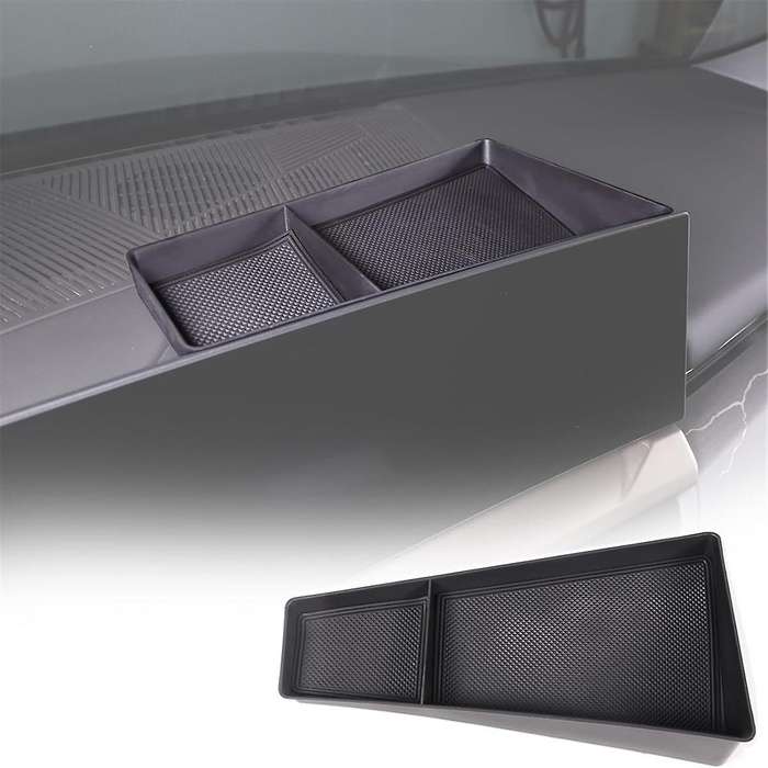 for 5 Series G60 2024 Center Console Dashboard Storage Box Screen Rear Hidden Organizer Tray Interio