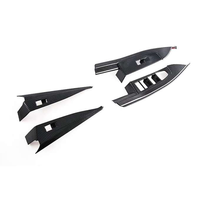 for 5 Series G60 2024 Window Lift Switch Cover Trim Decoration Interior Accessories ,ABS Carbon Fibe