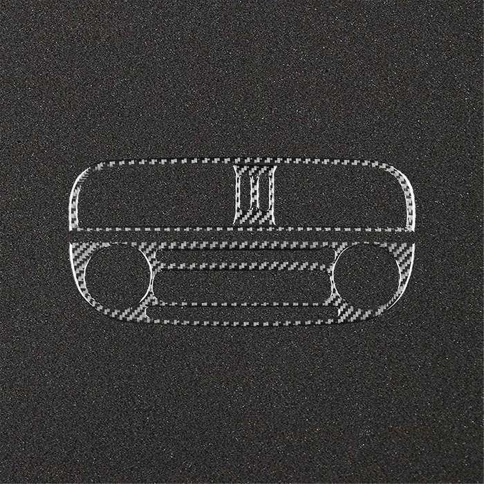 for 500 2012-2015 Soft Carbon Fiber Car Center Control Cover Radio CD Trim Sticker Interior Accessor
