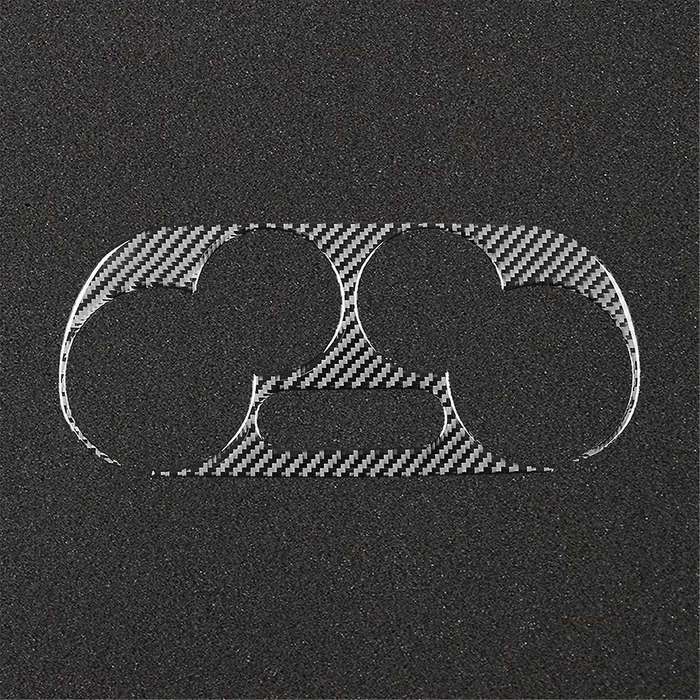 for 500 2012-2015 Soft Carbon Fiber Car Central Control Air Outlet Cover Trim Sticker Interior Acce