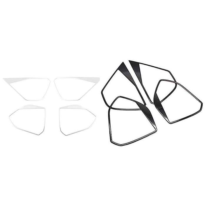 for 5008 Accessories Stainless Steel Car Door Speaker Decorative Ring Cover Interior Chrome(Silver)