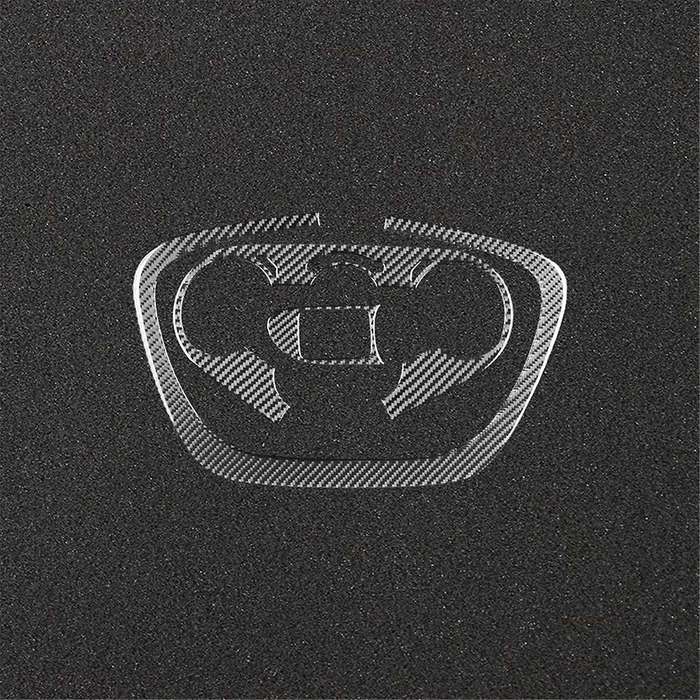 for 500L 2014-2017 Soft Carbon Fiber Car Console AC Switch Cover Panel Trim Sticker Interior Accesso