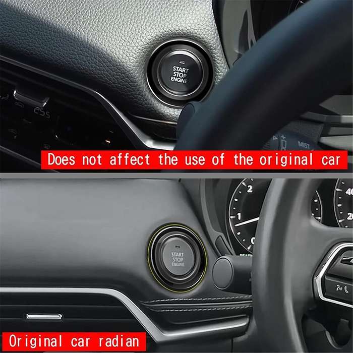 for -60 2022 2023 Car Start Stop Engine Push Button Cover Ring Cover Sticker Interior Accessories A