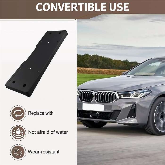 for 6 Series G32 GT 2020-2022 Front Number Plate Carrier License Plate 51138078813