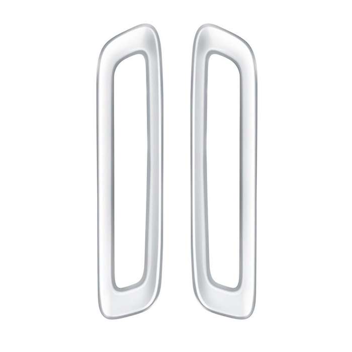 for -60 2022 2023 RHD Silver Car a Pillar Air Conditioning Outlet Decorative Frame Sticker Accessori