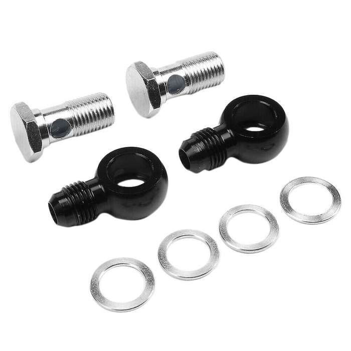 for 6an X 1/4 Npsm Turbo 350 400 700r4 4l60e Transmission 90 Degree Banjo Fittings
