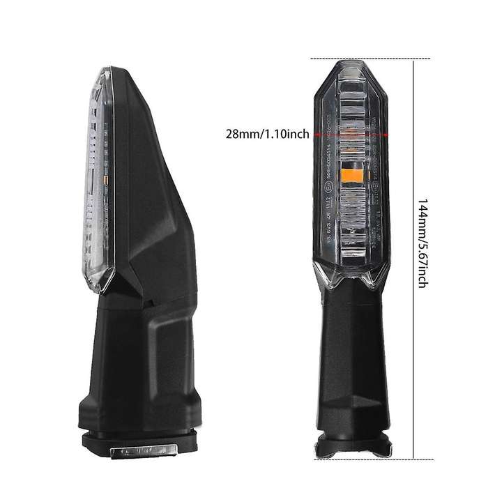 for 650 1000 X250 X300 Motorcycle LED Turn Signal Indicator Lights Blinkers Accessories,B