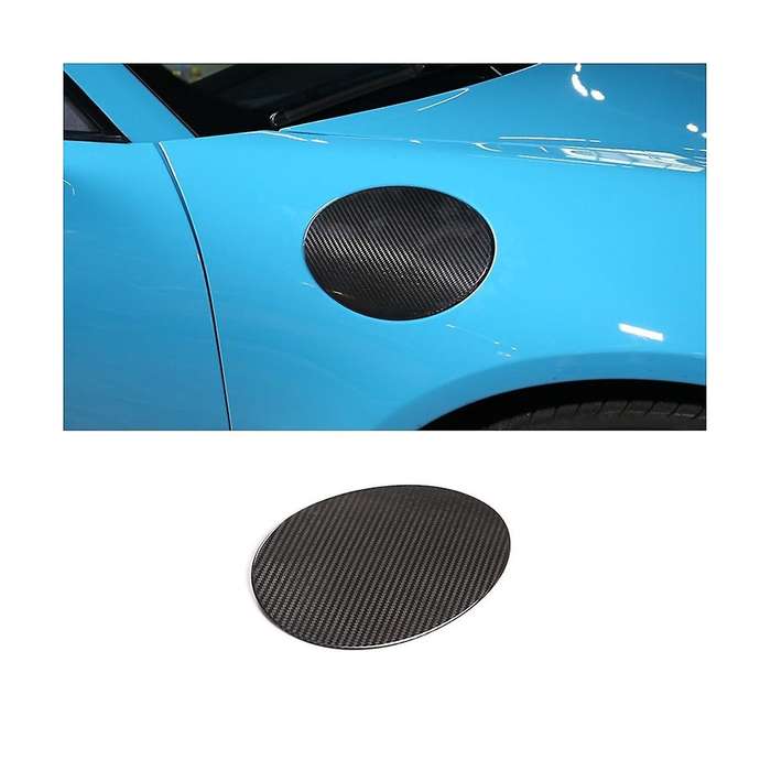 for 718 2016-2019 2012-2018 Dry Carbon Fiber Car Fuel Tank Cap Decorative Cover Exterior Accessories