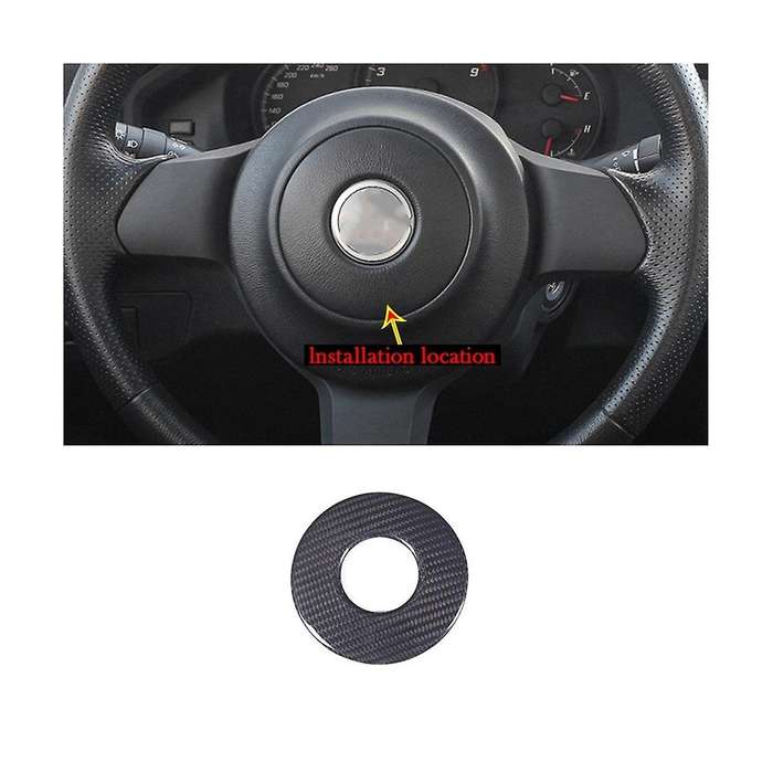 for 86 GT86 2012-2020 Dry Carbon Fiber Car Steering Wheel Central Decorative Cover Trim Accessories,