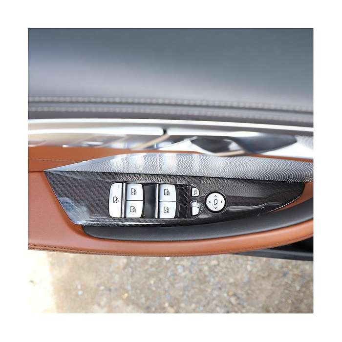 for 8-Series G14 G15 2019-2023 Dry Carbon Fiber Car Window Lift Button Panel Frame Cover Trim Stick