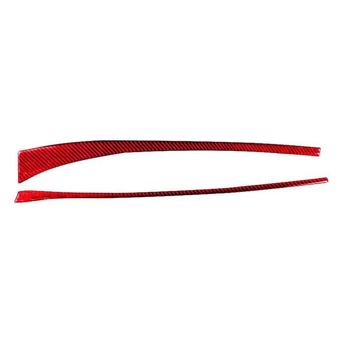 for 8Th Gen 2006-2011 Red Carbon Fiber Dashboard Instrument Strip Trim