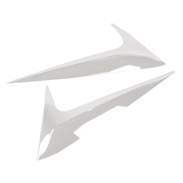 for -9 2016-2021 Chrome Rear Spoiler Wing Side Beveled Triple-cornered Window Cover Trim