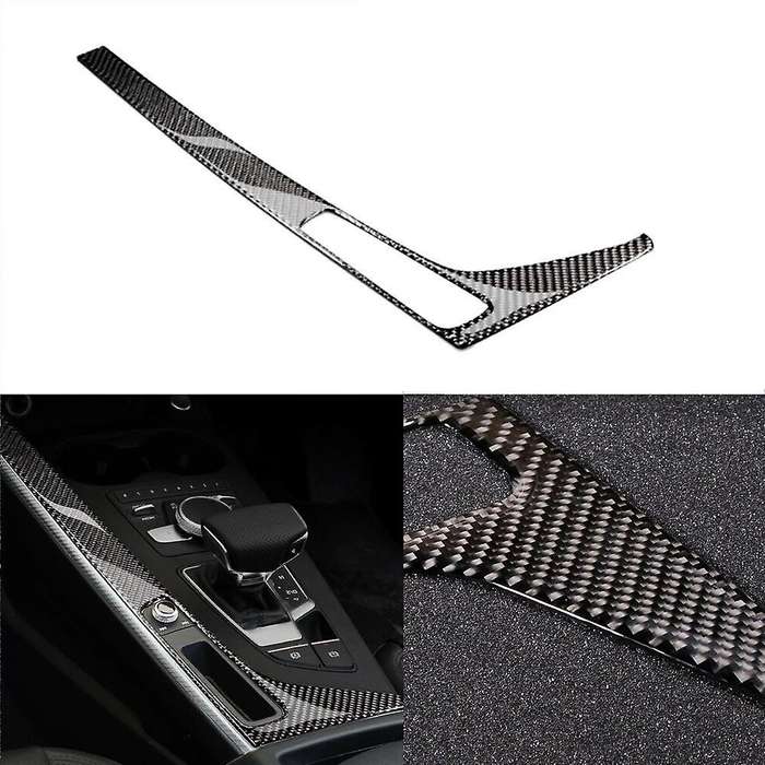 for  A4 B9 S4 8W RS4 A5 F5 S5 RS5 Carbon Fiber Gear Shift Panel Sticker Gear Shift Control Cover Tri