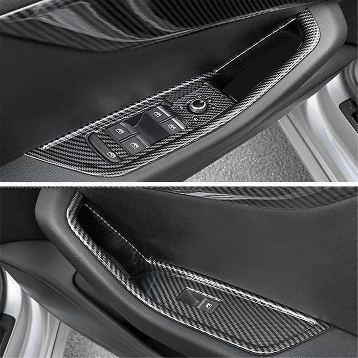for A4L/A5 2017-2022 Interior Door Window Glass Switch Button Armrest Panel Cover Sticker Trim