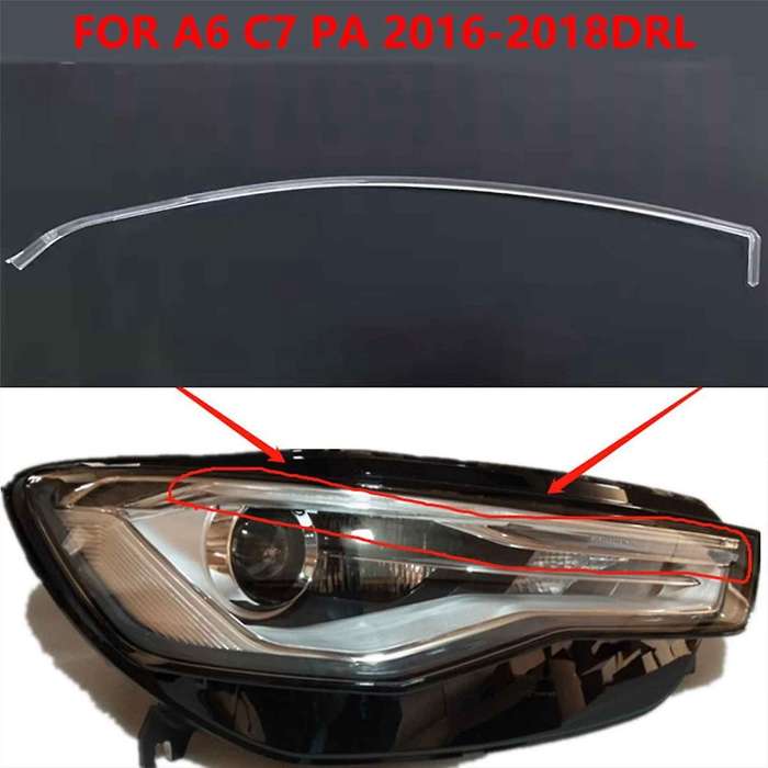 for A6 C7pa 2016-2018 Car Drl Guide Plate Daytime Running Light Tube Car Daytime Running Light Stri