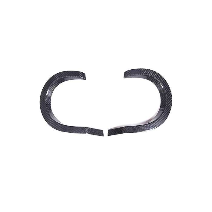 for A90 2019-2022 Dry Carbon Fiber Car Tail Throat Exhaust Upper Frame Cover Trim Decorative Access