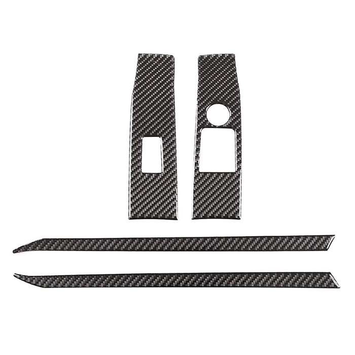 for A90 2019-2023 Soft Carbon Fiber Car Door Armrest Window Switch Panel Sticker Trim Accessories (R