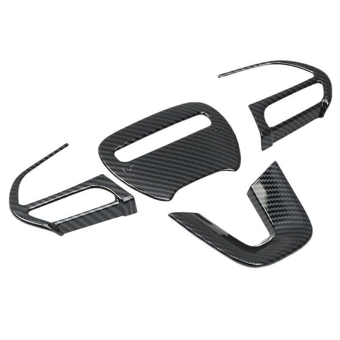 for ABS Carbon Fiber Interior Steering Wheel Decorative Cover Trim