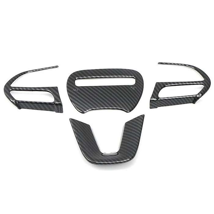 for ABS Carbon Fiber Interior Steering Wheel Decorative Cover Trim