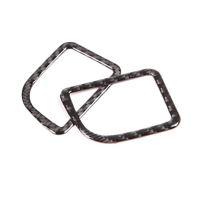 for A90 2019-2023 Soft Carbon Fiber Center Control Dashboard Side Air Outlet Cover Sticker Interior