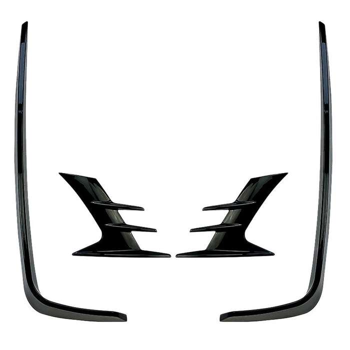 for Accord 10Th 2018-2020 Glossy Black Front Bumper Spoiler Spoilers Car Fog Lights Decorative Cover