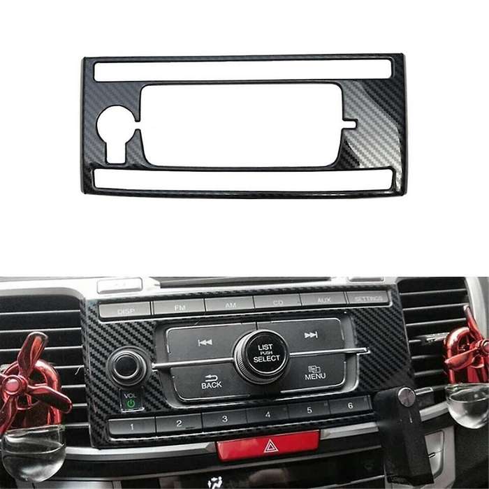 for Accord 2013 - 2017 Carbon Fiber Steel Center Console Panel Cover Trim