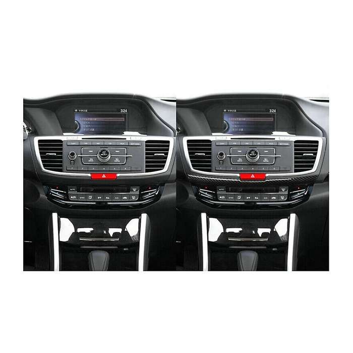 for Accord 2013-17 Interior Central Console Lower Cover Trim Carbon Fiber