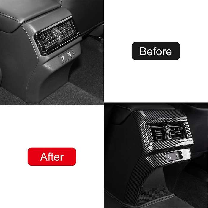 for Accord 2023 2024 11th Car Rear Air Conditioning Outlet Cover Trim Interior Accessorie (abs Carbo
