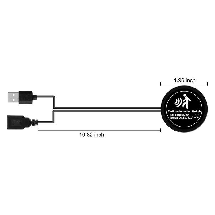 for Acrylic Interior Car LED Strip Light Motion Sensor Switch, for Kit