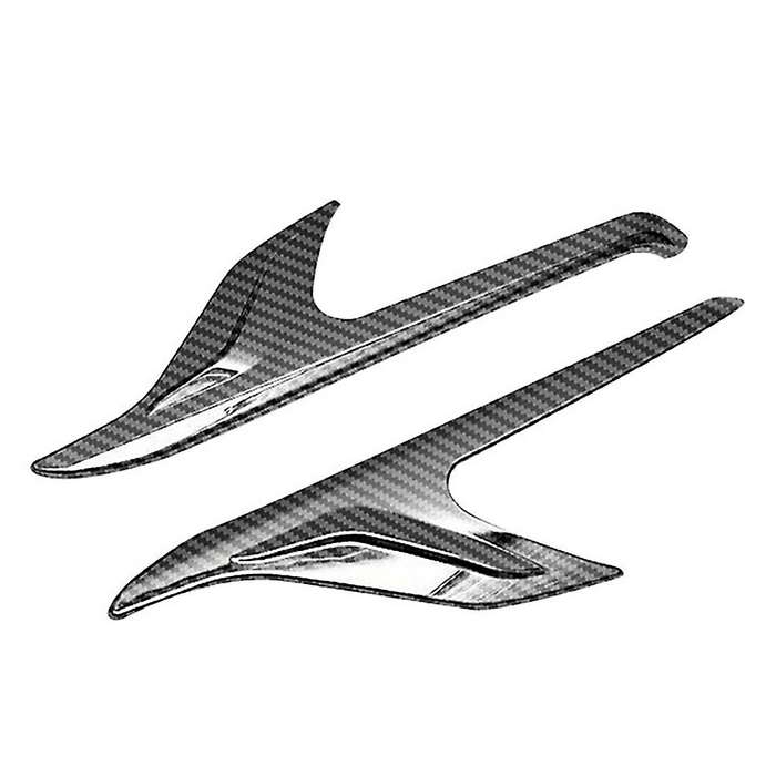 for Alphard 2015-2020 ABS Carbon Fiber Front Headlight Lamp Cover Garnish Strip Eyebrow Cover Trim
