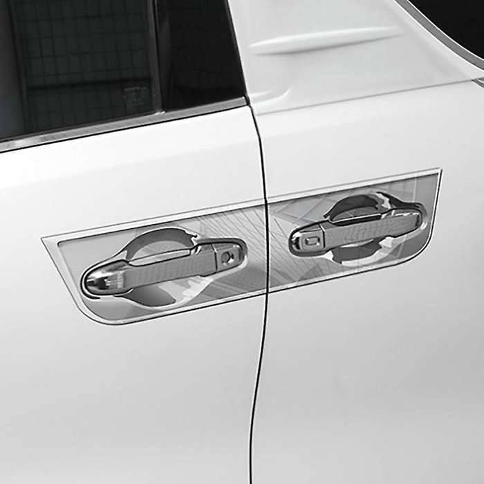 for Alphard 2015-2020 Silver External Door Handle Bowl Cover Cup Cavity Trim Insert Molding Garnish