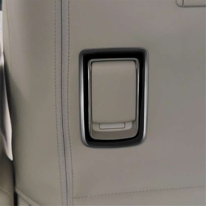 for Alphard 40 Series 2023+ Car Gloss Black Second Row Seat Slide Rail Adjustment Trim Frame