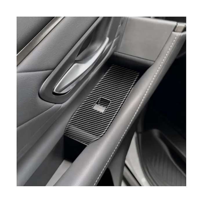 for Alphard 40 Series 2023+ Carbon Fiber Door Armest Window Lift Switch Cover Glass Control Cover Rh