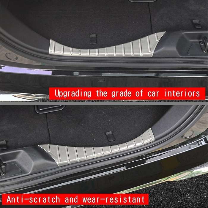 for Alphard 40 Series 2023+ Car Rear Guards Stainless Steel Trunk Sill Plate Protector Guard Covers