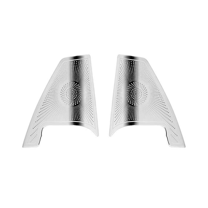 for Alphard 40 Series 2023+ Stainless Steel Front Pillar Speaker Cover Interior Accessories