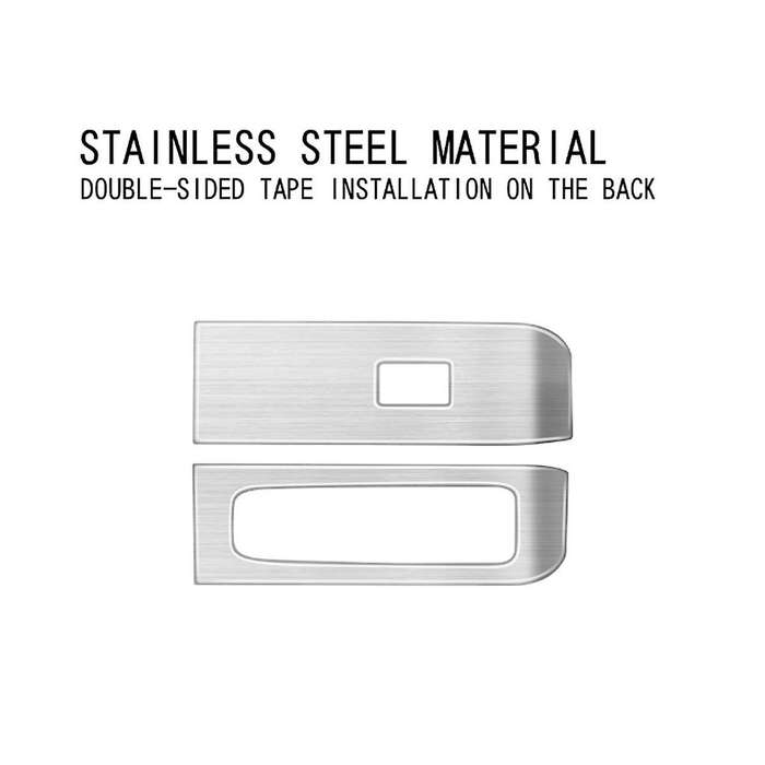 for Alphard 40 Series 2023+ Stainless Steel Door Armest Window Lift Switch Glass Control Panle Cover