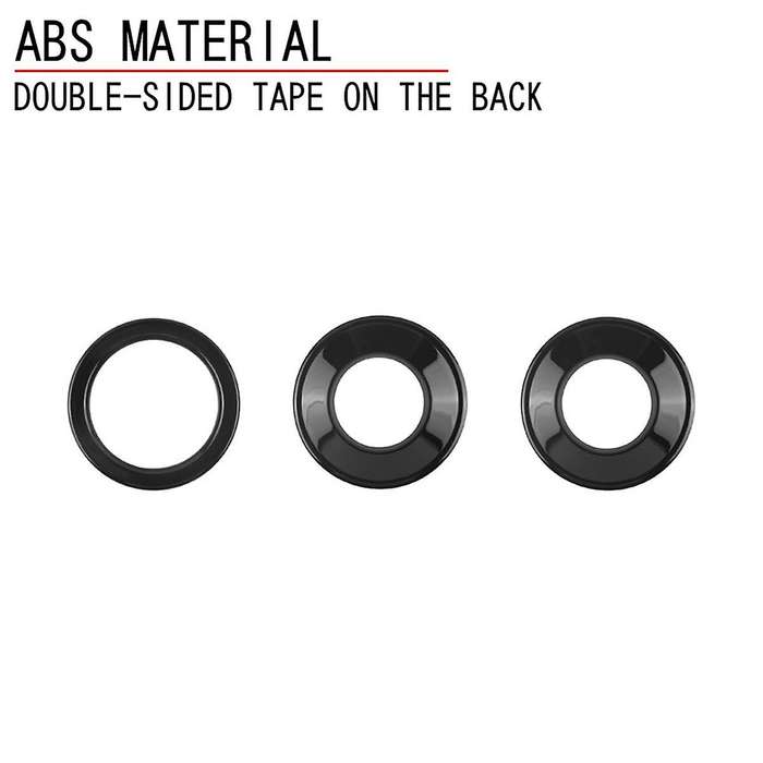for ALPHARD 40 Series 2023+ Gloss Black Engine Start Stop Button Cover and Central Control Knob Trim