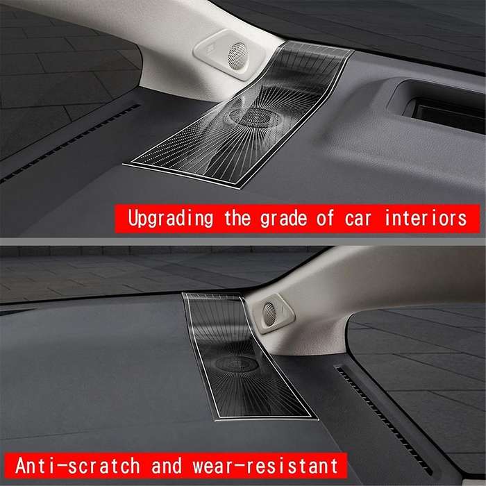 for Alphard 40 Series 2023+ Stainless Steel Dashboard Loudspeaker Cover Interior Trim Accessories