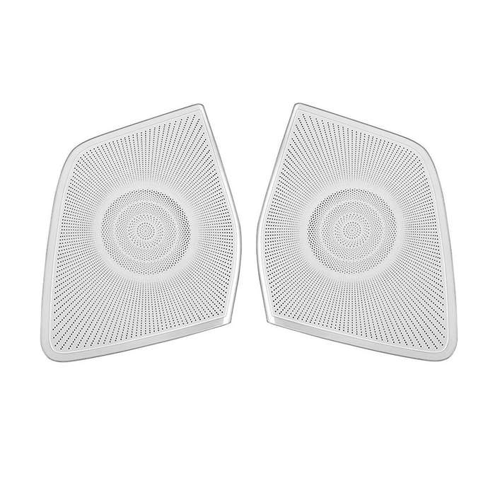 for Alphard 40 Series 2023+ Stainless Steel Front Door Loudspeaker Cover Interior Accessories
