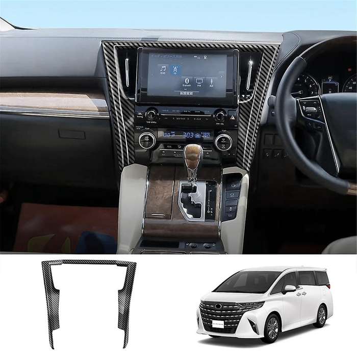 for Alphard/vellfire 30 Series 2016-2023 Navigation Frame Central Control Display Trim Frame Carbon
