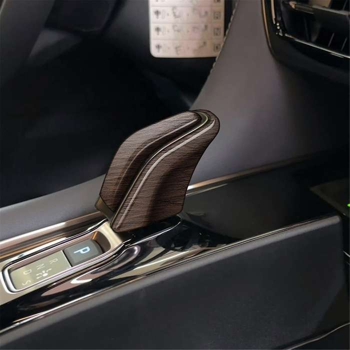 for ALPHARD/VELLFIRE 40 Series 2023+ Car Gear Shift Knob Head Cover Trim Decorative Sticker Wood Gra