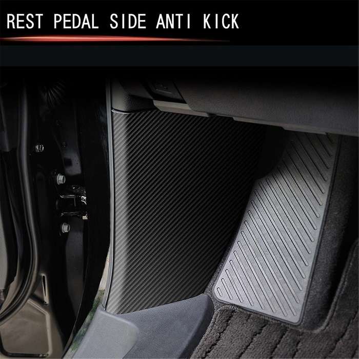 for Alphard/Vellfire 40 Series 2023+ Rest Pedal Side Anti-Kick PU Leather Interior Protection Pads
