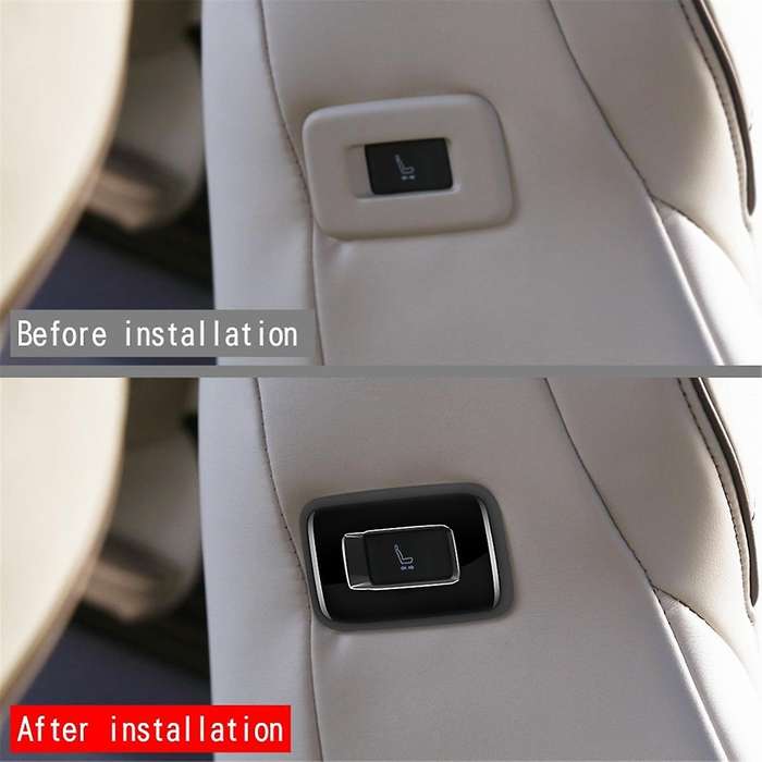 for ALPHARD/VELLFIRE 40 Series 2023+ High Configuration Car Middle Row Seat Side Button Frame Gloss