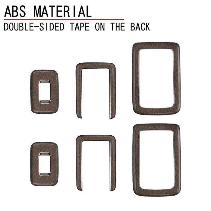 for Alphard/VELLFIRE 40 Series 2023+ Car Second Row Seat Button Frame Trim High Configuration Wood G