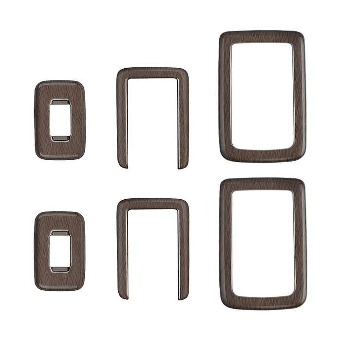 for Alphard/VELLFIRE 40 Series 2023+ Car Second Row Seat Button Frame Trim High Configuration Wood G