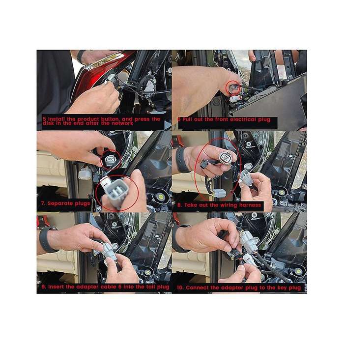 for ALPHARD/VELLFIRE 40 Series 2023+ with Light Button Trunk Switch Button Light Kit Car Accessories