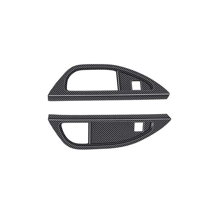 for Alphard/vellfire 40 Series 2023+ Third Drain Cup Frame Interior Trim Accessories Carbon Fiber P