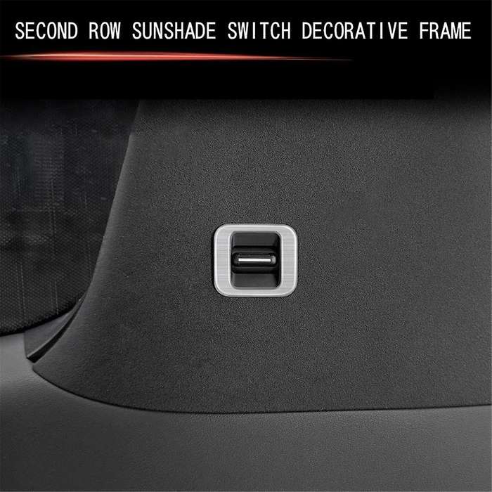 for Alphard/Vellfire 40 Series 2023+ Second Row Sunshade Switch Decorative Frame Interior Trim Acces