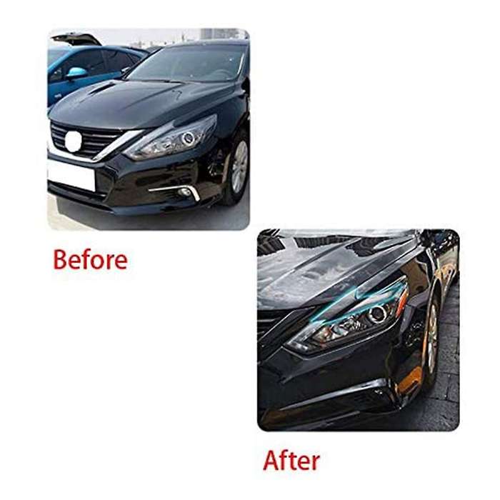 for Altima Teana 2016 2017 2018 Headlight Eyebrows Eyelids Stickers Trim Cover Headlight Lid Resin